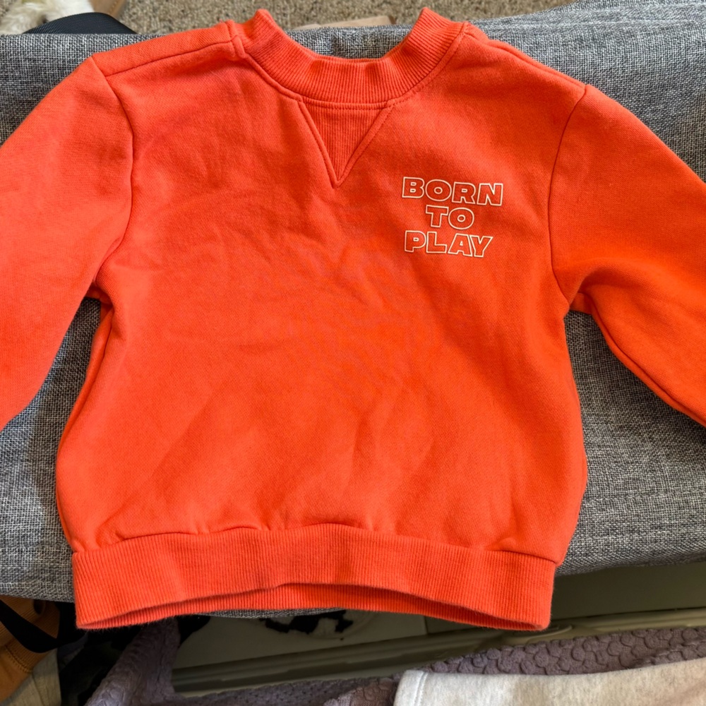 Old Navy Orange and Cream Kids Sweatshirts - Picture 5 of 8